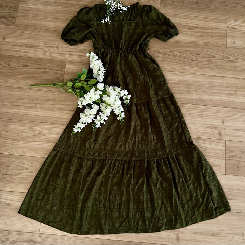 Olive Green Maxi Dress